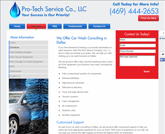 Pro-Tech Service Company, LLC web screenshot