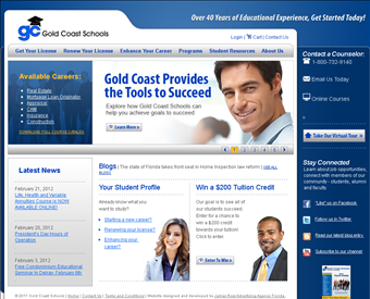 Gold Coast Schools web screenshot