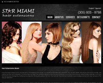 Star Miami Hair Extensions web screenshot
