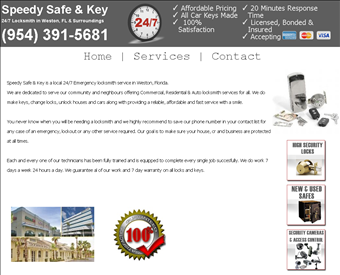 Speedy Safe & Key web screenshot