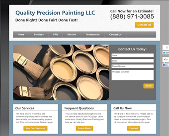 Quality Precision Painting LLC web screenshot