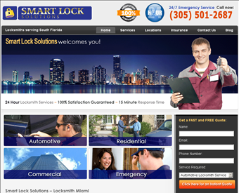 Smart Lock Solutions web screenshot
