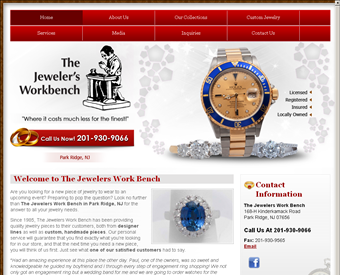 The Jewelers Work Bench web screenshot