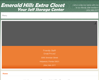 Emerald Hills Extra Closet web screenshot