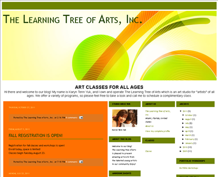 Learning Tree of Arts Inc web screenshot