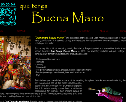 Que Tenga Buena Mano web screenshot