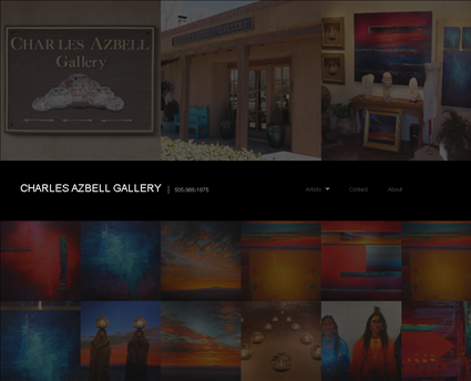 Charles Azbell Gallery web screenshot