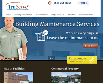 Tru-Serve Building Maintenance web screenshot