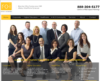 roi Office Interiors Inc web screenshot