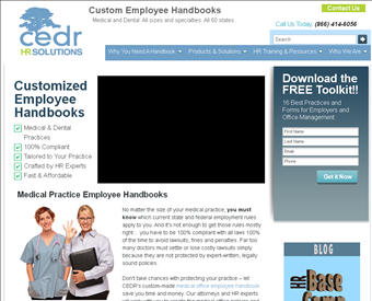 Cedr HR Solutions web screenshot