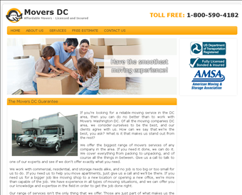 Movers DC web screenshot