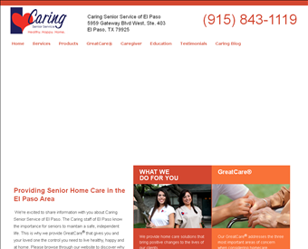 Caring Senior Service web screenshot