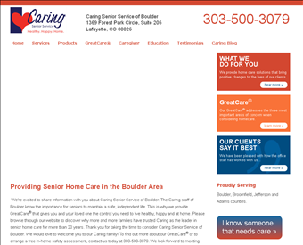 Caring Senior Service web screenshot