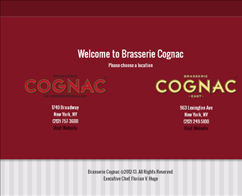 Brasserie Cognac web screenshot