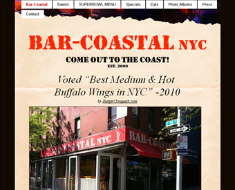 BAR-Coastal NYC web screenshot