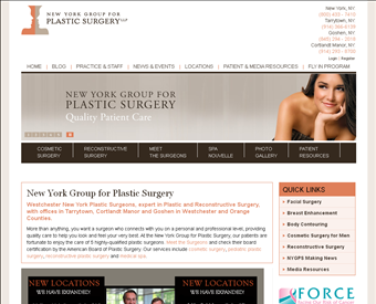 New York Group For Plastic Surgery web screenshot