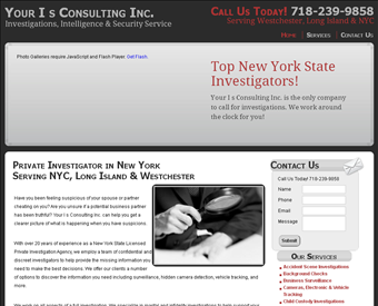 Your I s Consulting Inc. web screenshot