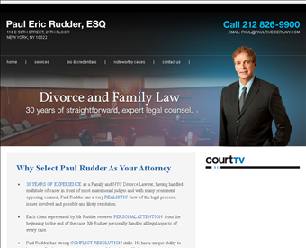 Paul E Rudder, ESQ web screenshot