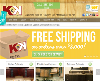 Kitchen Cabinet Kings web screenshot