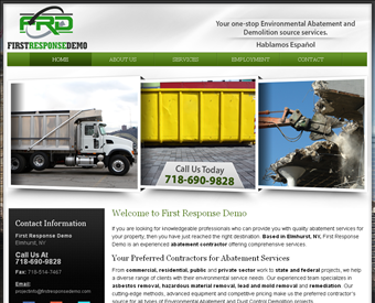First Response Demo web screenshot