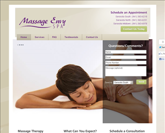 Massage Envy web screenshot