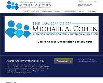 The Law Office of Michael A. Cohen web screenshot