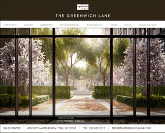 The Greenwich Lane web screenshot