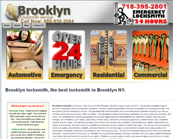 Brooklyn Locksmith Service web screenshot