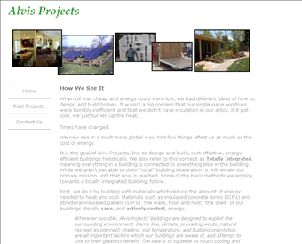 Alvis Projects Solar web screenshot