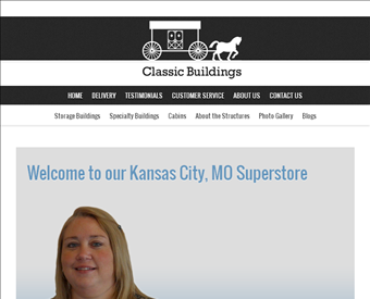 Classic Buildings, LLC web screenshot