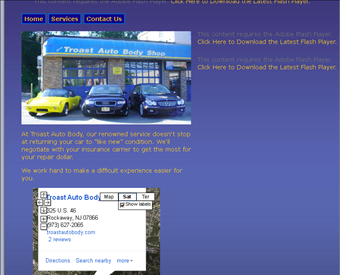 Troast Auto Body web screenshot