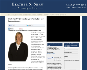Shaw Law Firm, LLC web screenshot