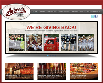 Aubree's Pizza - Pizza Delivery Ann Arbor web screenshot