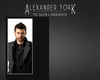 Alexander York, The Salon & Barbershop web screenshot