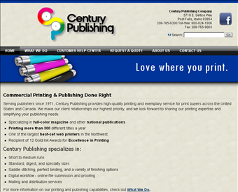Century Publishing Company, Inc. web screenshot