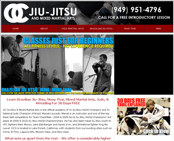 Orange County Jiu-Jitsu & MMA web screenshot