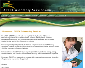 Irvine Engineering Services - Expert Assembly Services web screenshot
