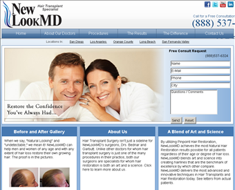 My Hair Transplant MD web screenshot