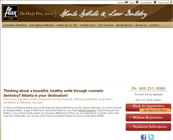 Flaxdental web screenshot