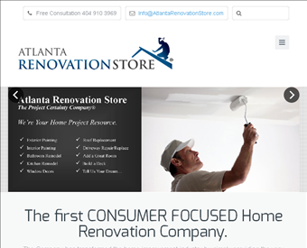 Atlanta Renovation Store web screenshot