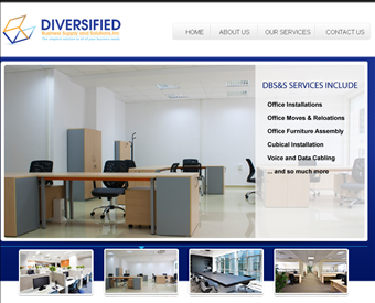 Diversified Business Supply and Solutions, Inc. web screenshot