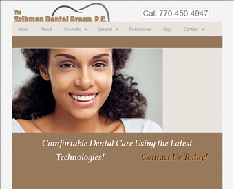 The Szikman Dental Group web screenshot