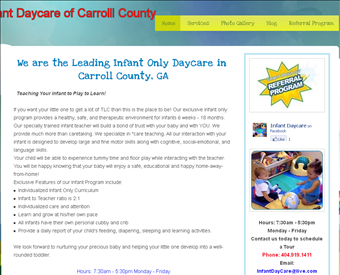 A+ Infant Daycare of Villa Rica web screenshot