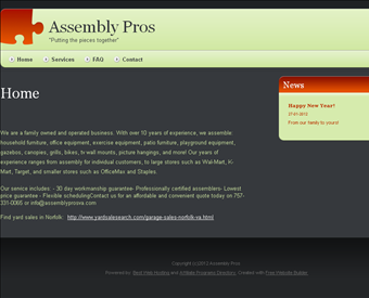 Assembly Pros web screenshot