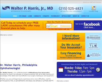 Dr. Walter P. Harris, Jr., MD web screenshot