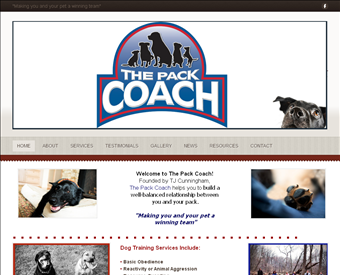 The Pack Coach web screenshot