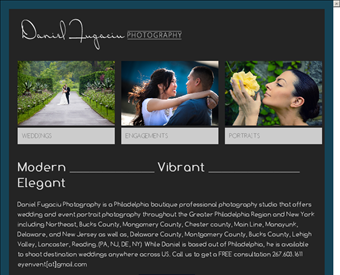 Daniel Fugaciu Photography web screenshot