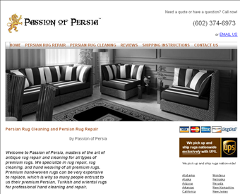 Passion of Persia web screenshot