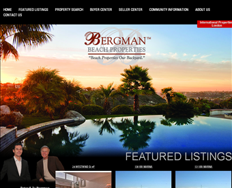 Bergman Beach Properties web screenshot