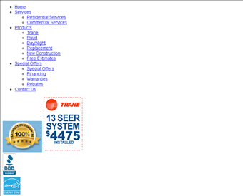Northwind Mechanical Systems web screenshot